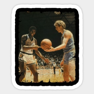 Magic Johnson vs Larry Bird Sticker